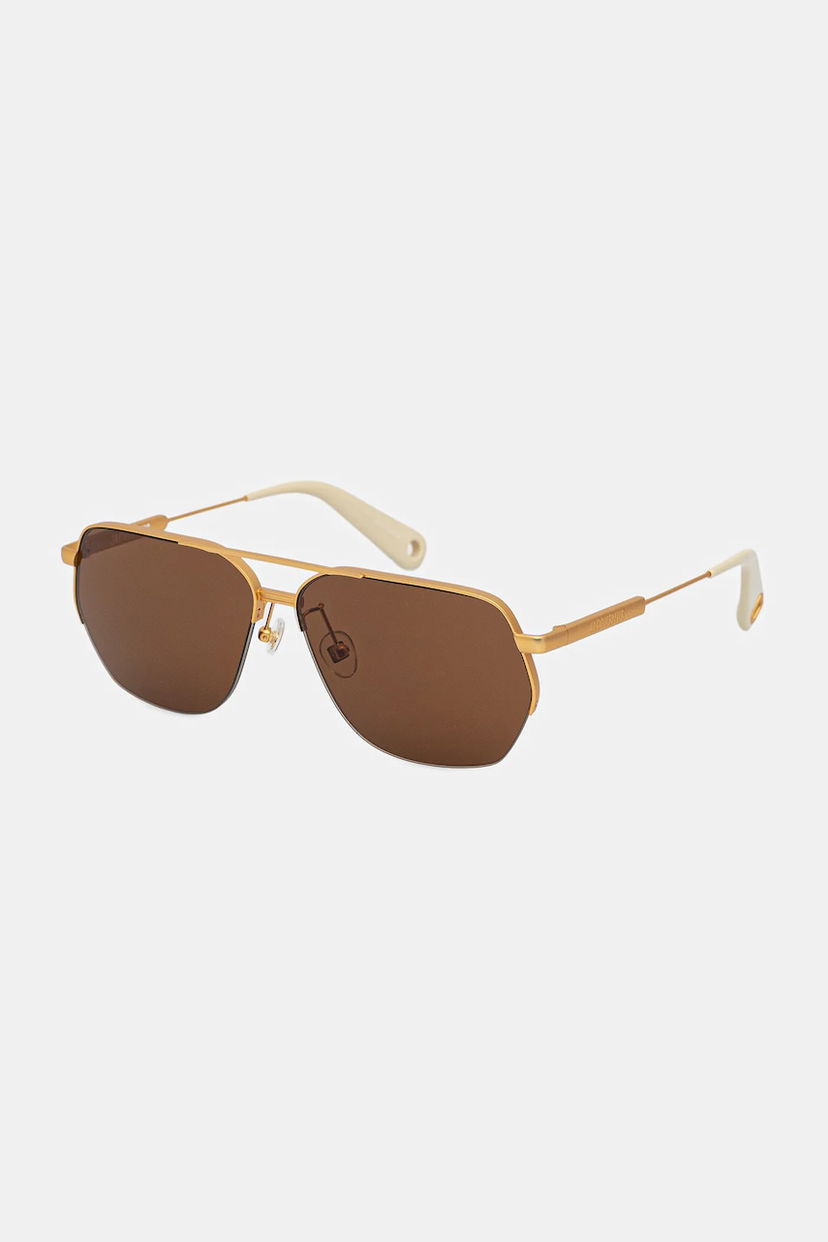 Solglasögon Jacquemus Jacquemus Aviador Sunglasses Brun | JAC67C1SUN