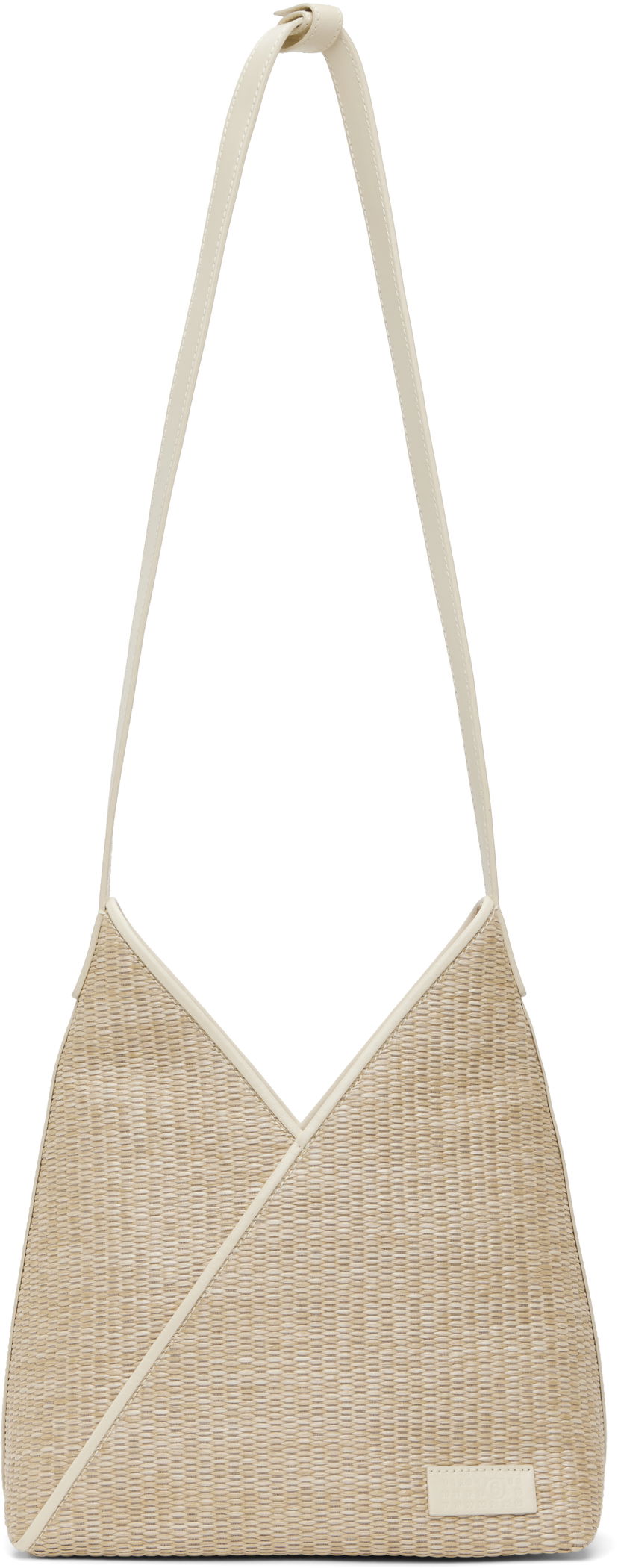 Handväska Maison Margiela MM6 Maison Margiela Raffia Shoulder Bag Beige | SB5ZH0019 P7256