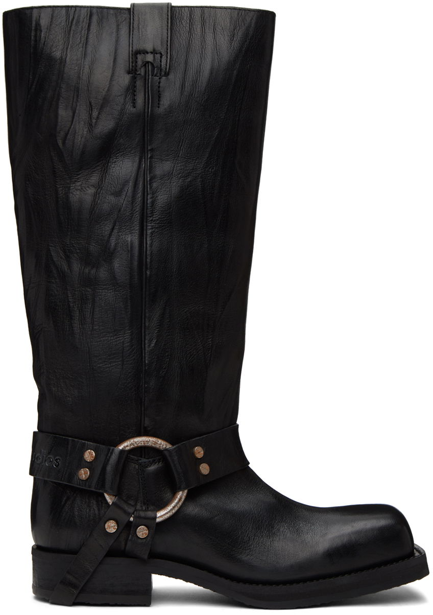 Sneakers och skor Acne Studios Black Buckle Boots Svart | AD0663-, 0