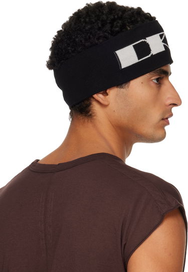 Hatt Rick Owens Rick Owens DRKSHDW Concordians Cotton Headband Svart | DA02E7480 KP6, 2