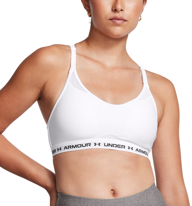 Behå Under Armour Crossback Low Sports Bra Vit | 1386424-100, 0