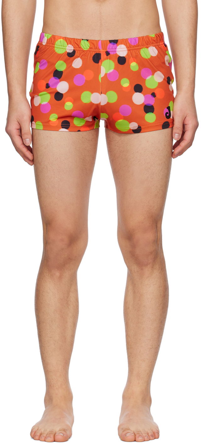 Badkläder Jacquemus Le Raphia 'Le Short De Bain' Swim Shorts Orange | 23E235SW010-2133, 0