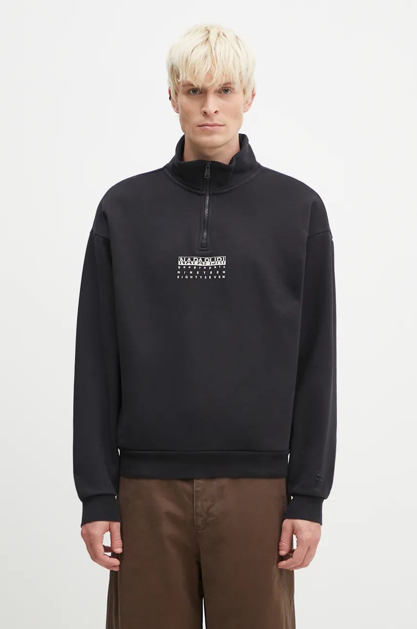 Sweatshirt Napapijri Sweatshirt With Print Svart | NP0A4I6N9411, 0