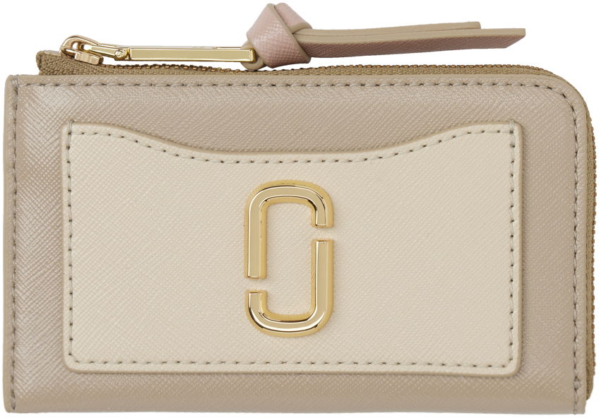 Plånbok Marc Jacobs Marc Jacobs 'The Utility Snapshot' Top Zip Wallet Beige | 2F3SMP063S07, 0