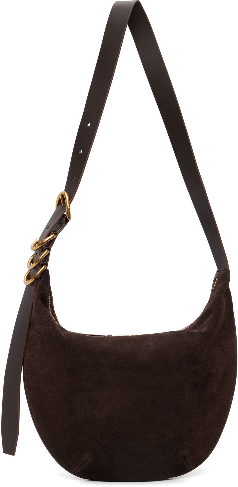 Axelväska rag & bone rag & bone Mercer Medium Suede Shoulder Bag Brun | SD100902