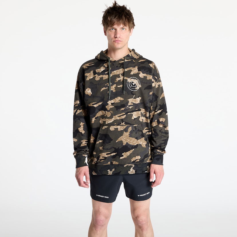 Sweatshirt Under Armour Project Rock AOP Terry Hoodie Flerfärgad | 1389951-310