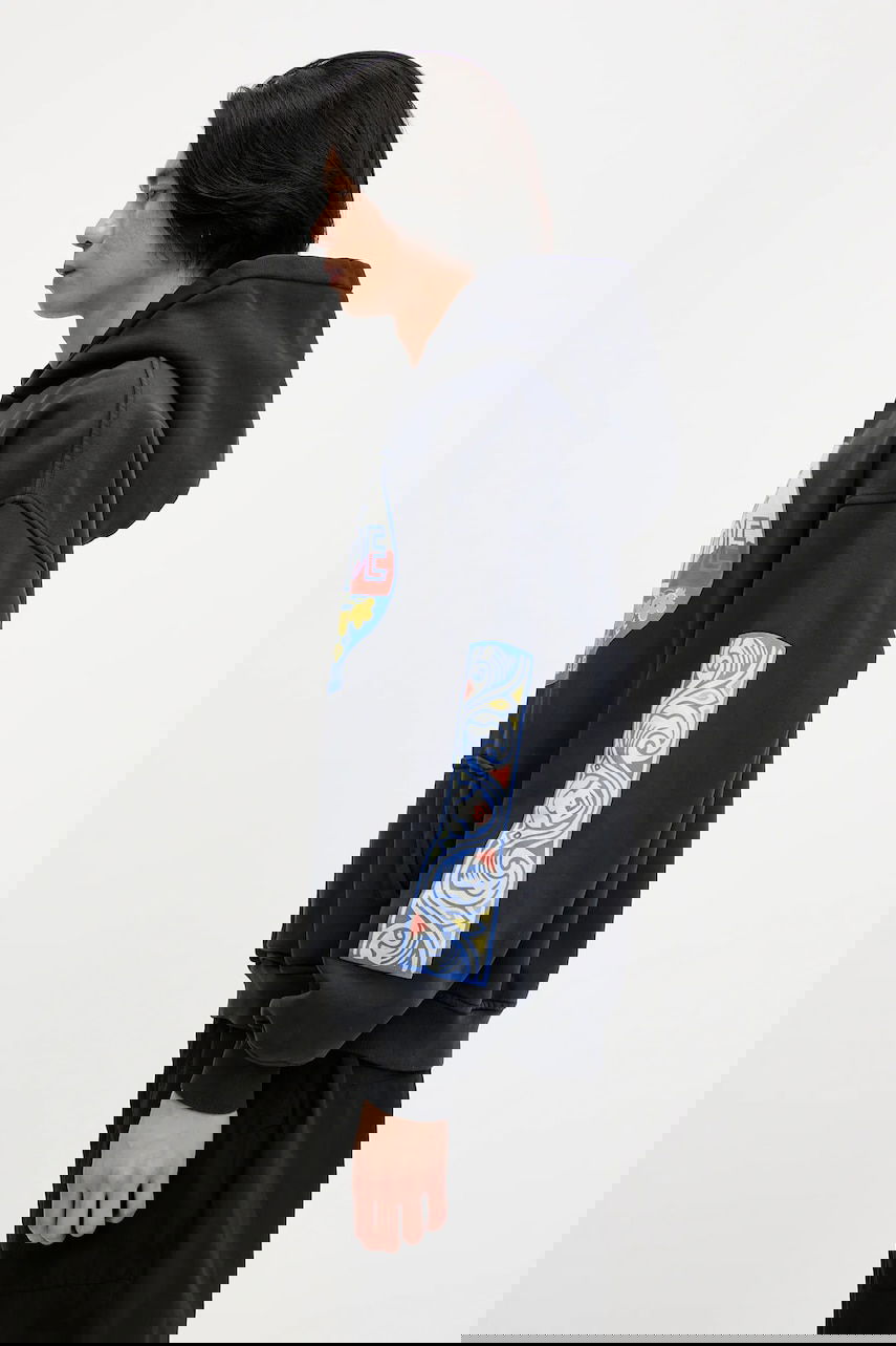 Sweatshirt Rhude RHUDE Hotel Print Hoodie Svart | RHSS25HO01012, 1