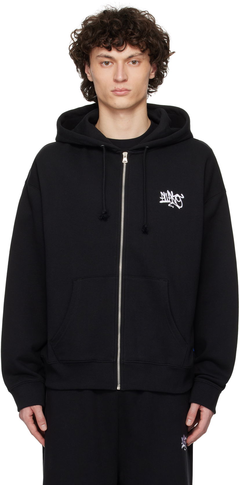 Sweatshirt Awake NY Awake NY All City Zip-Up Hoodie Svart | AWK-SP25-HD005