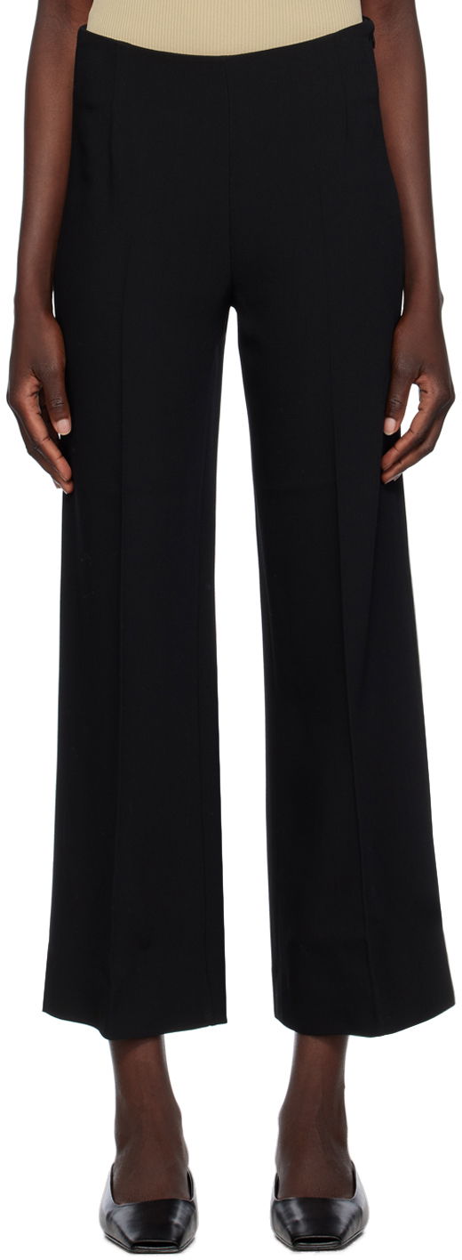 Byxor TOTEME TOTEME Wide Leg Trousers Svart | 233-2042-274
