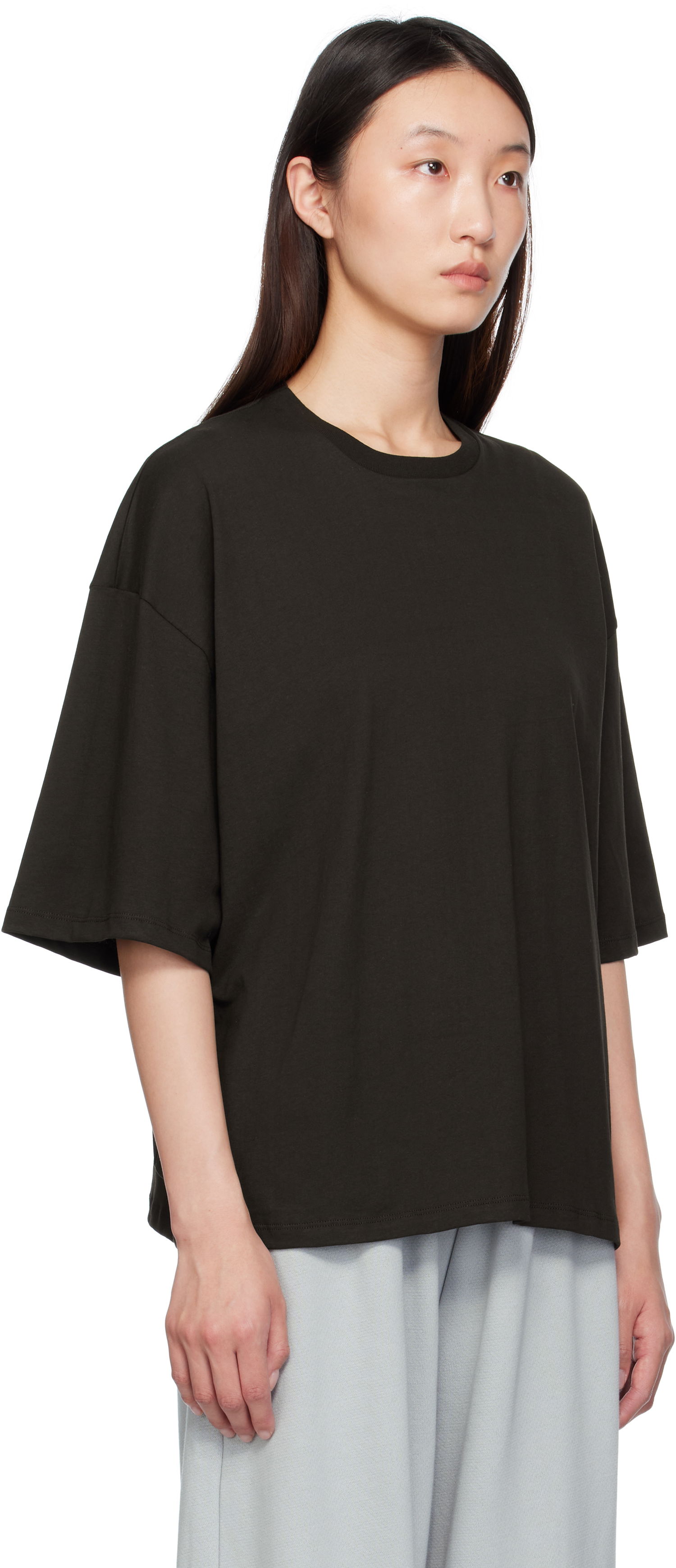 T-shirt Baserange Baserange Pin T-Shirt Svart | TOPI-RC-SU25, 1