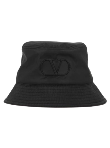 Hatt Valentino V Logo Bucket Hat Svart | XY0HGA11QSH 0NO
