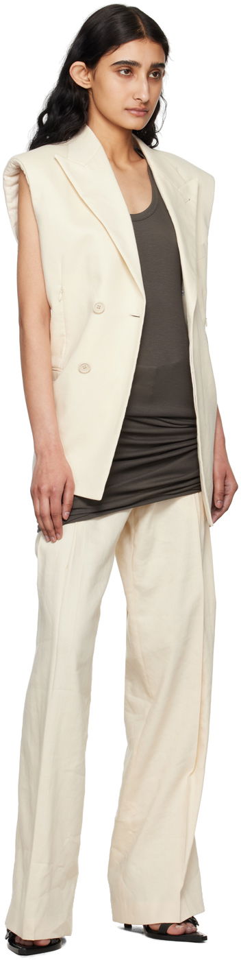 Väst Helmut Lang Helmut Lang Car Vest Beige | O04HW199, 3