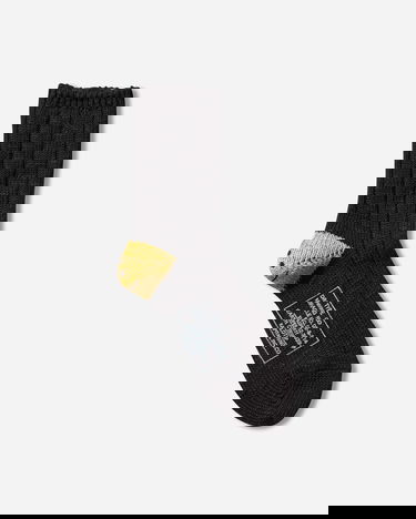 Strumpor KAPITAL SUPER TRUMP MA-1 56 Yarns Happy Heel Socks Svart | EK-1582XS BLACK, 1