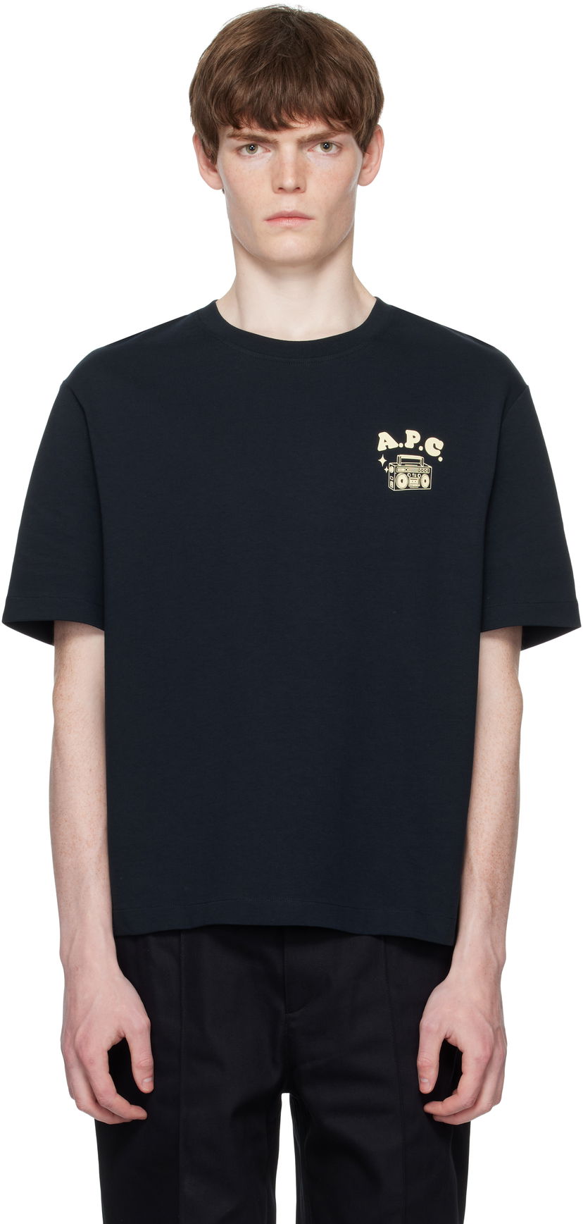 T-shirt A.P.C. A.P.C. Disco Graphic T-Shirt Svart | COHGS-M26530