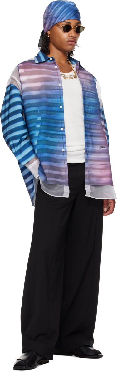 Skjorta Jean Paul Gaultier Jean Paul Gaultier 'The Petit-Grand Air' Print Shirt Blå | 25/03-U-ST032-W018P-565034, 3