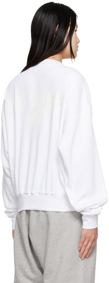 Sweater We11done Crewneck Sweatshirt Vit | WD-TS3-22-798-U-WH, 2