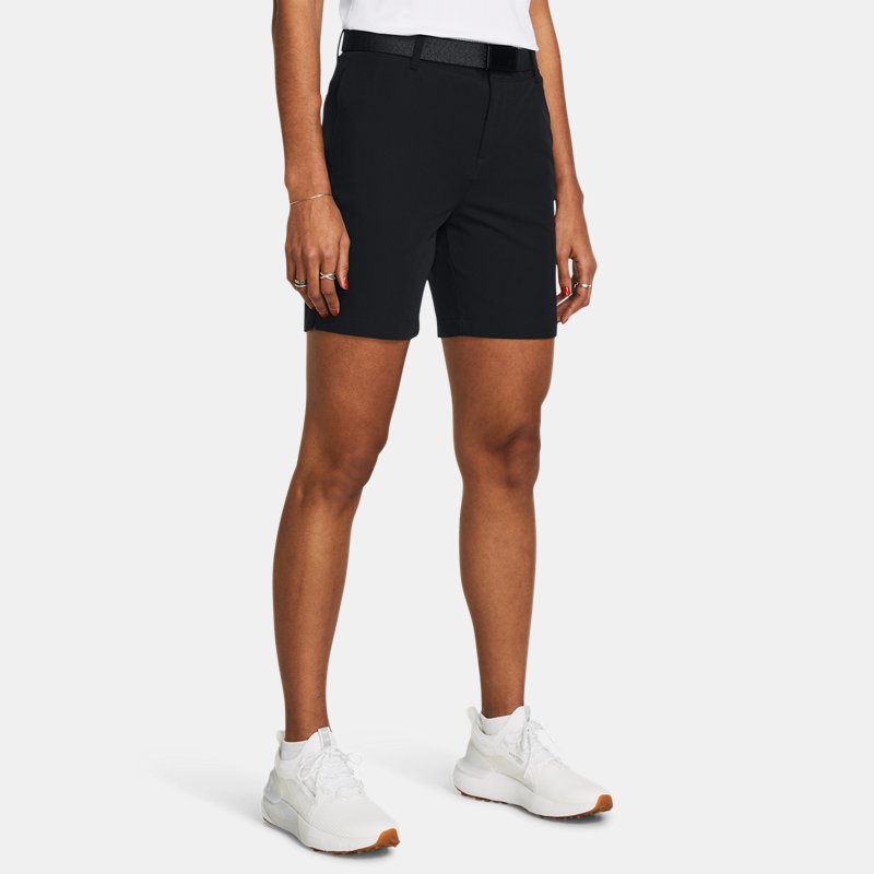 Shorts Under Armour Drive Shorts (18 cm) für Damen Schwarz / Halo Grau 14 Svart | 1383616-001