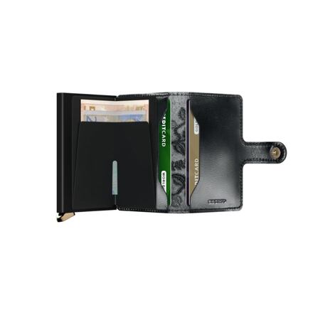 Plånbok Secrid Miniwallet Stitch Floral Card Holder Svart | MSt-Black, 1