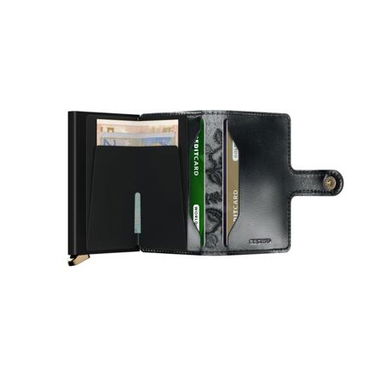 Plånbok Secrid Miniwallet Stitch Floral Card Holder Svart | MSt-Black, 1