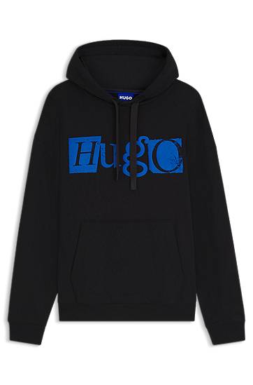 Sweatshirt BOSS HUGO Diraggy Puff Print Hoodie Svart | 50542796