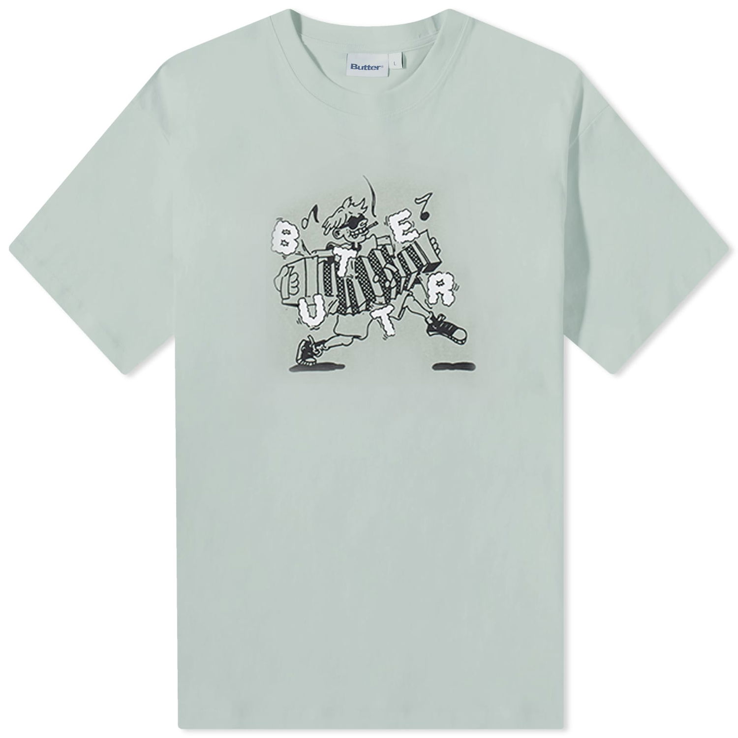 T-shirt Butter Goods Accordion Tee Grå | BGQ1230102, 0