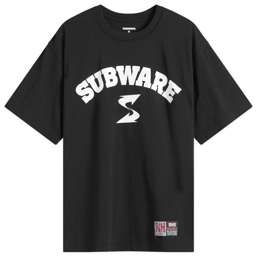 T-shirt Neighborhood Black Subware SS-3 Graphic T-Shirt Svart | 242PC49N-ST03-BLK