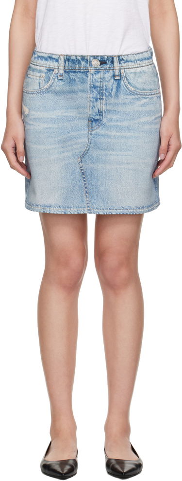 Kjol rag & bone rag & bone Miramar Terry Miniskirt Blå | WCW25PB0048204, 0