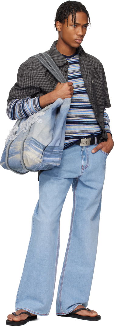 Jeans ERL ERL Straight Venice Jeans Blå | ERL10P012, 4