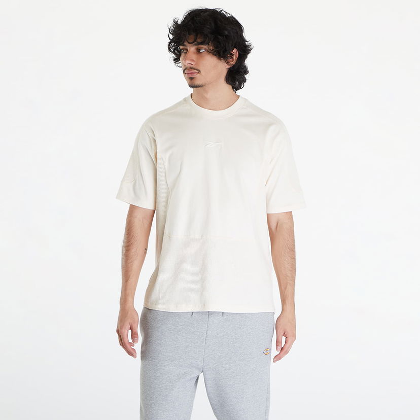 T-shirt Reebok LTD Training Waffle Pattern T-Shirt Beige Vit | RMAA002C99JER0016161