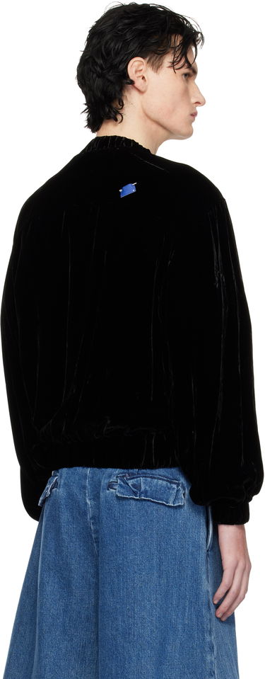 Sweatshirt ADER ERROR Velvet Relaxed Fit Sweatshirt Svart | BN01FWSW0101BK, 2