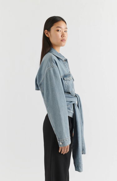 Jacka AXEL ARIGATO Hydra Tie-Front Jacket Blå | A2164001, 5