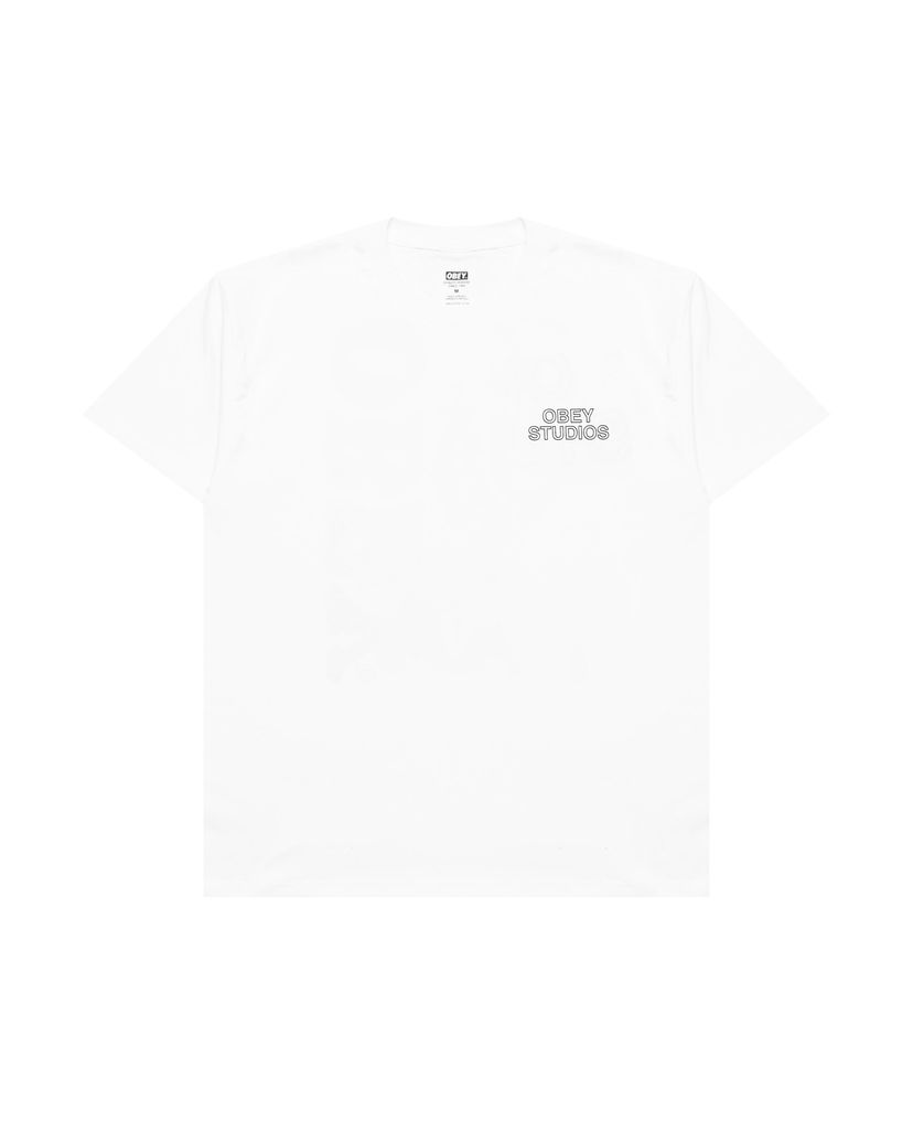 T-shirt OBEY Obey Studios Palette T-Shirt Vit | 165264052-WHT