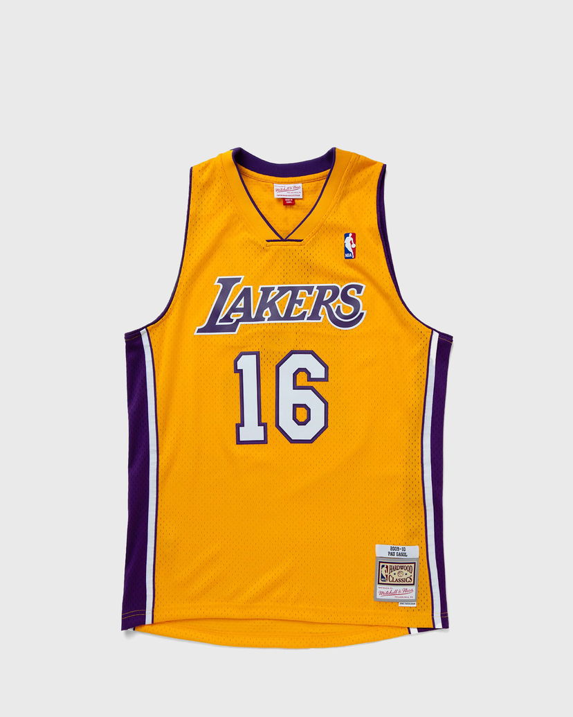 Jersey Mitchell & Ness NBA SWINGMAN JERSEY LOS ANGELES LAKERS 2009-10 PAU GASOL #16 Gul | SMJY7609-LAL09PGALTGD