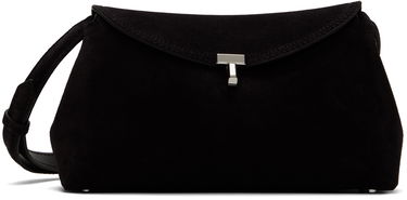 Handväska TOTEME TOTEME T-Lock Suede Clutch Svart | 234-WAL944-LE0004, 0