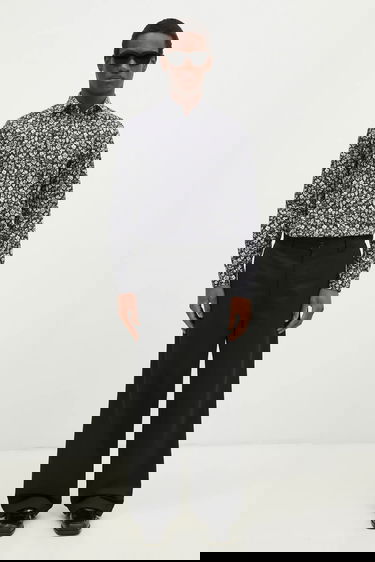 Skjorta Paul Smith Paul Smith Slim Floral Shirt Mörkblå | M1R.800P.P02609, 4