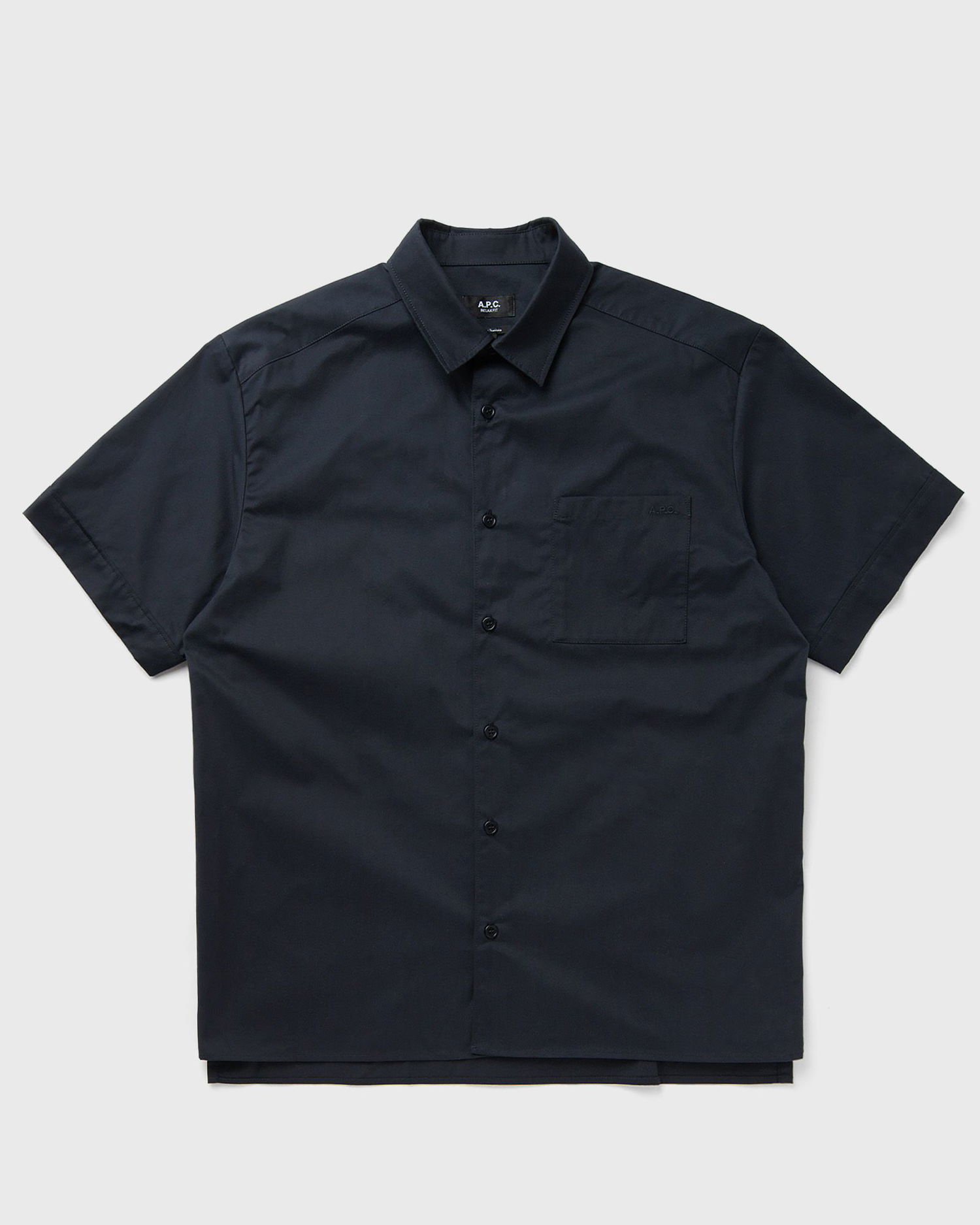 Skjorta A.P.C. A.P.C. Ross Logo Short Sleeve Shirt Mörkblå | COGZR-H12623-IAK, 0