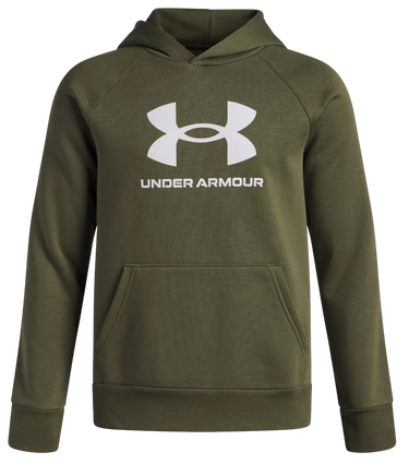 Sweatshirt Under Armour UA Rival Fleece BL Pouch Pocket Hoodie Grön | 1379791-390, 0