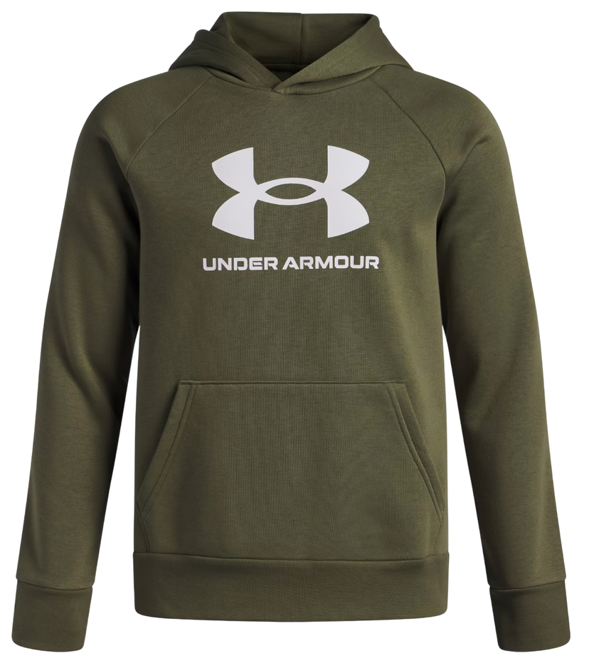 Sweatshirt Under Armour UA Rival Fleece BL Pouch Pocket Hoodie Grön | 1379791-390