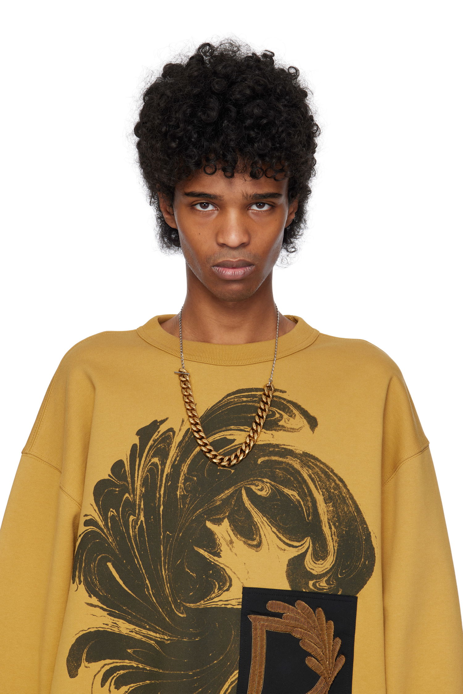 Halsband Dries Van Noten Dries Van Noten Curb Chain Necklace Metallisk | 251-028207-061, 1