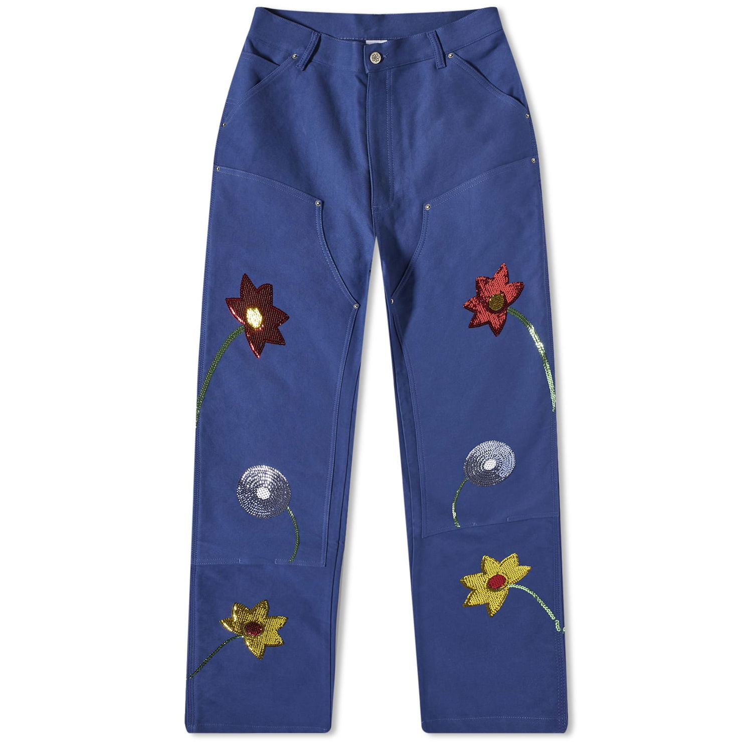 Jeans Sky High Farm Embroidered Jeans Mörkblå | SHF03P001-BL, 0