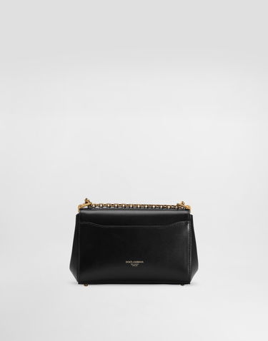 Handväska Dolce & Gabbana Dolce & Gabbana Marlene City Mini Bag with Gold-Tone Hardware Svart | BB7766AG6808S574, 3