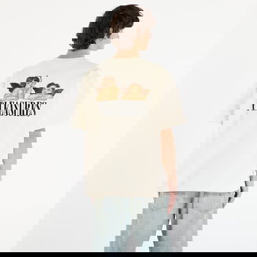 T-shirt Pleasures T-Shirt Dynamic Short Sleeve Crewneck Beige | P25F046-ECRU, 2