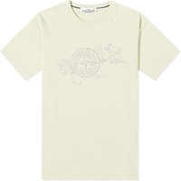 T-shirt Stone Island Camo One Badge Print T-Shirt Beige | 80152RCE8-V0051, 1