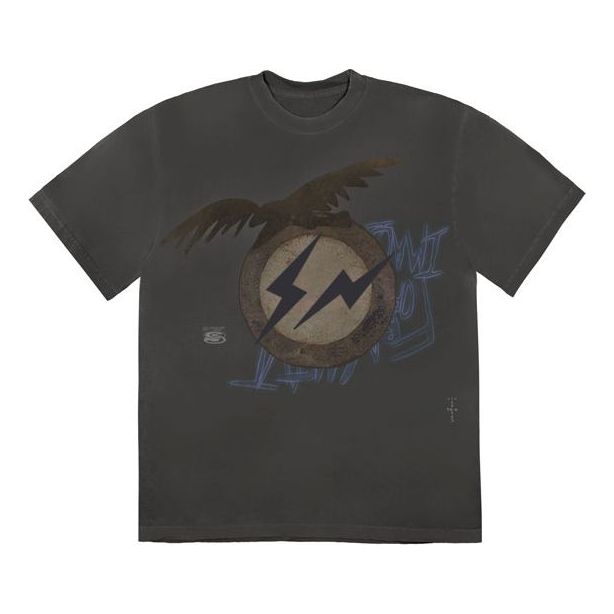 T-shirt Cactus Jack by Travis Scott Travis Scott Cactus Jack x Fragment Design Create Graphic T-Shirt Grå | CJFN-SS30, 0