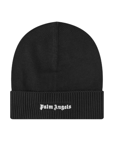Mössa Palm Angels Logo Beanie Hat Svart | PMLC002C99KNI0011001