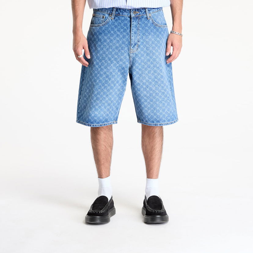 Shorts DAILY PAPER Daily Paper Monogram Denim Shorts Blå | 2513057