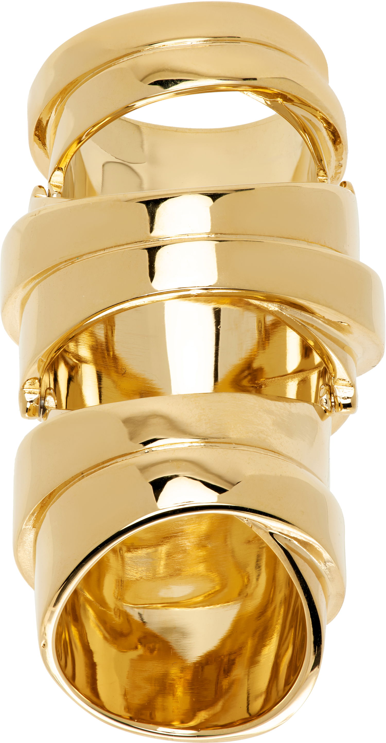 Ringa Maison Margiela MM6 Maison Margiela Numeric Spiral Ring Gul | SM7UQ0090 P6627, 1