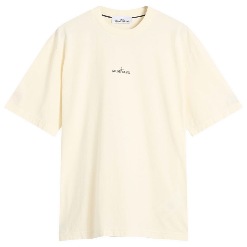T-shirt Stone Island Men's Industrial Print T-Shirt, Size Large Gul | K2S152100037-S0241-V0093