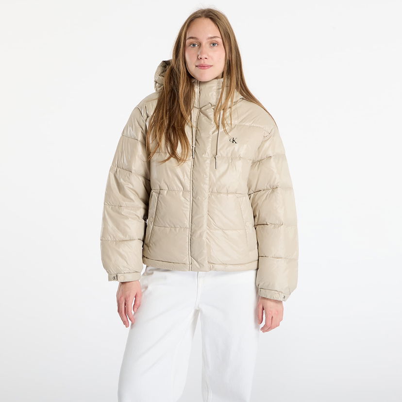 Pufferjacka CALVIN KLEIN Calvin Klein Jeans Shine Puffer Jacket Beige | LV047D505G NSU