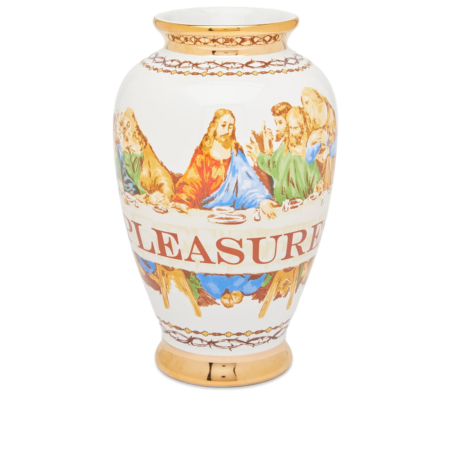 Heminredning Pleasures Supper Ceramic Vase Beige | P23F067-WHT, 0